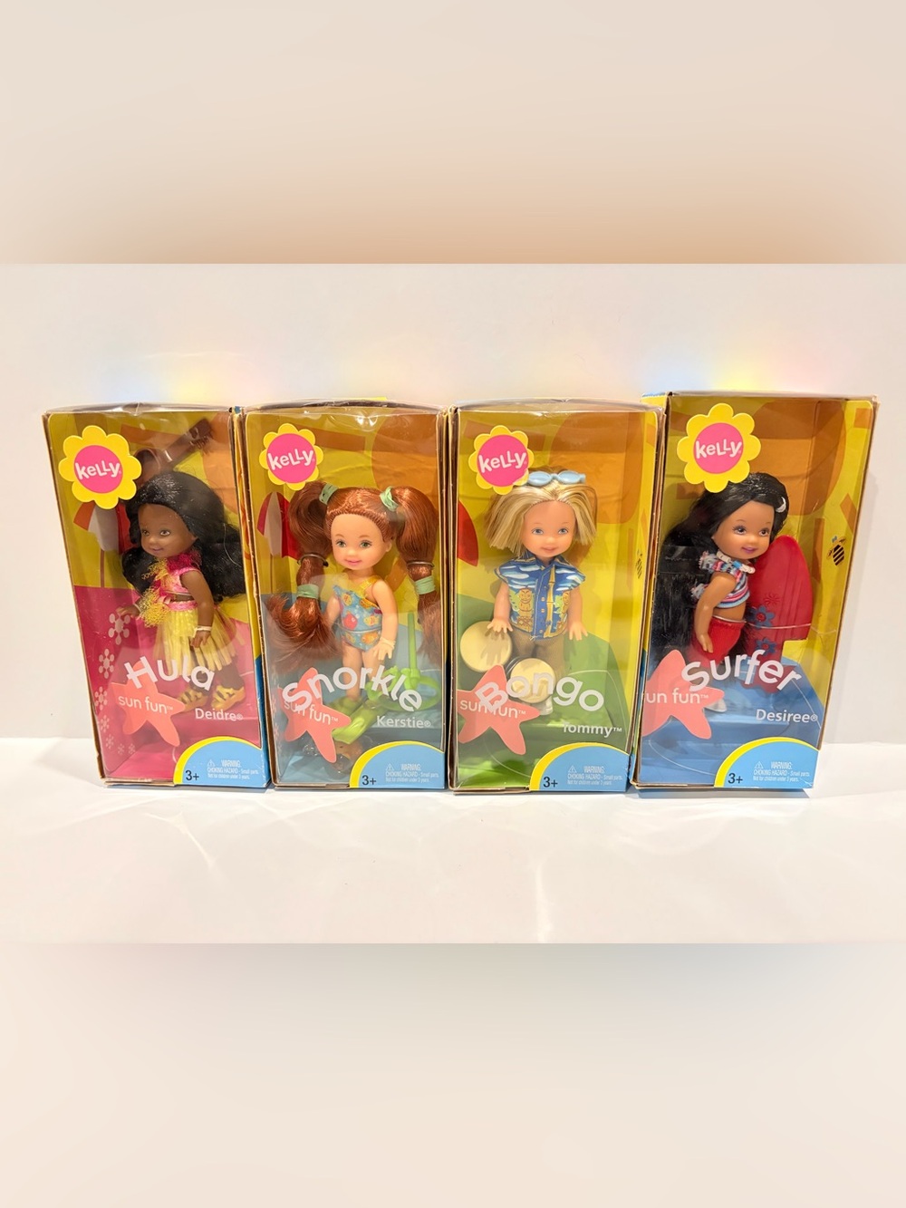 2003 Mattel Barbie Kelly Doll Sun Fun dolls - lot of 4